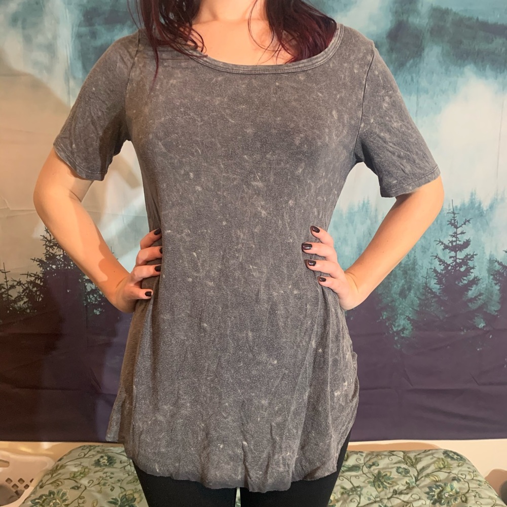 Long short sleeve T